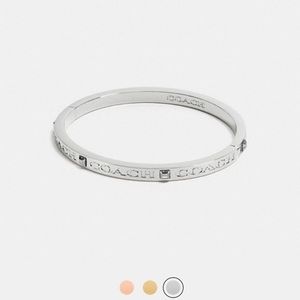 coach pave hinged bangle